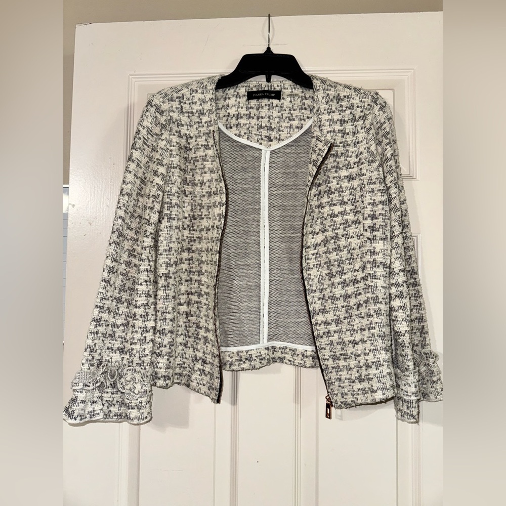 Women's Gray Tweed Jacket